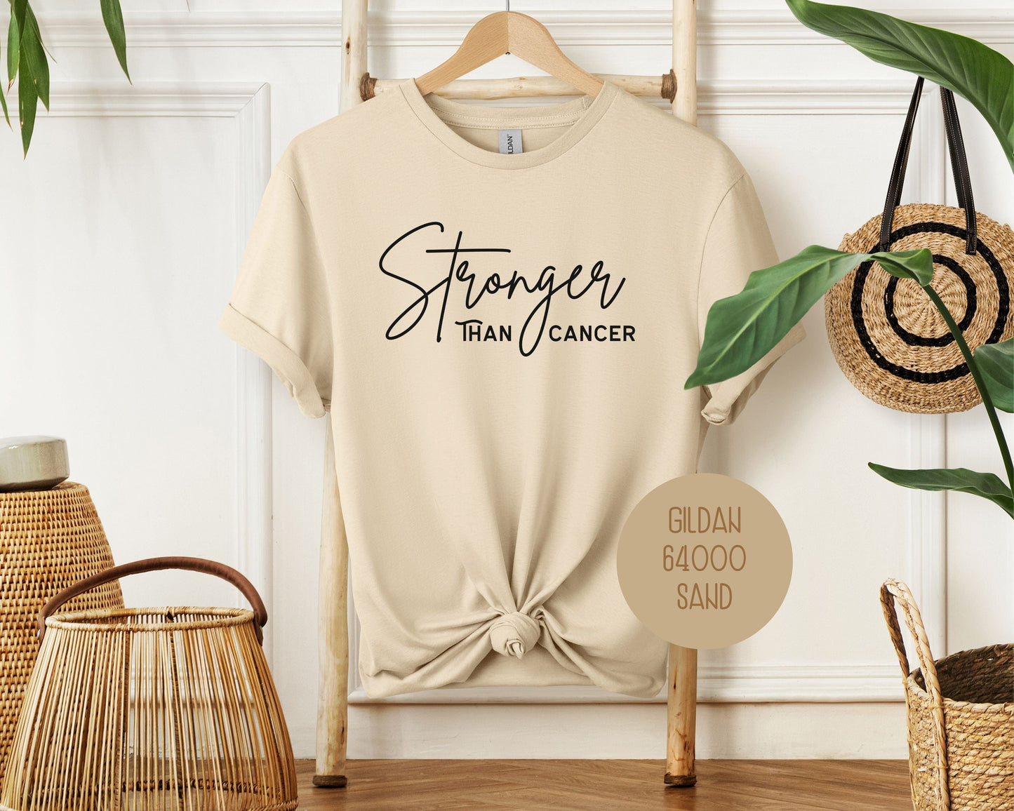 Stronger Than Cancer Awareness Graphic T-Shirt