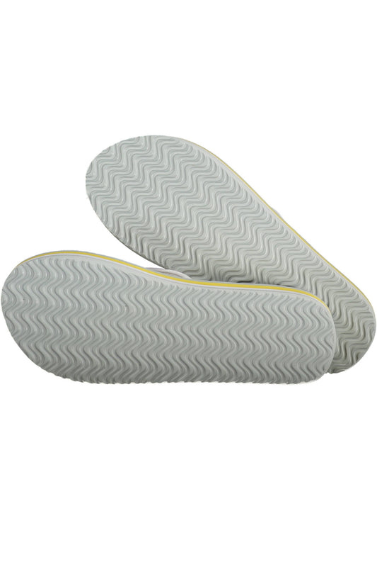 Napapijri Womenβs Flip Flop Slippers β Yellow Logo Design