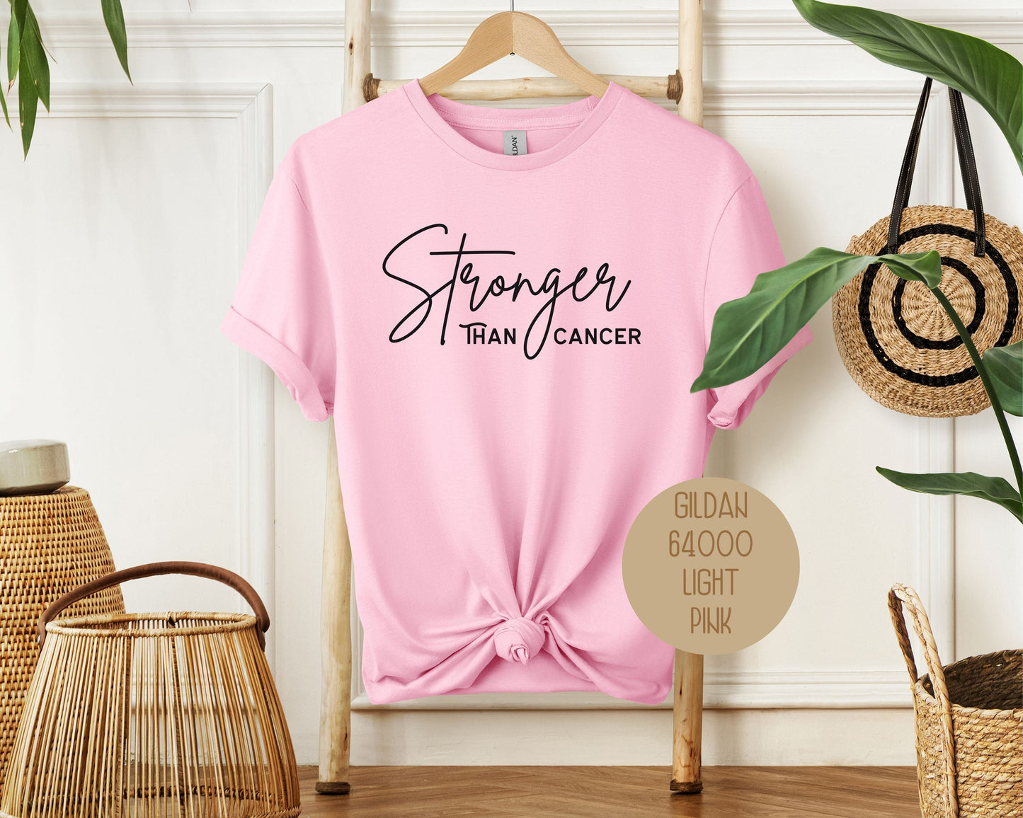 Stronger Than Cancer Awareness Graphic T-Shirt